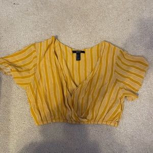 Forever 21 Cropped Wrapped top